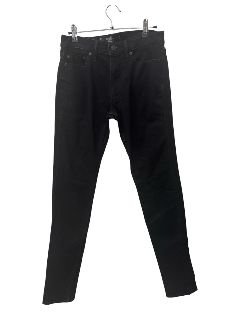 Hollister California Men's stacked Skinny Black Jeans size 29x32